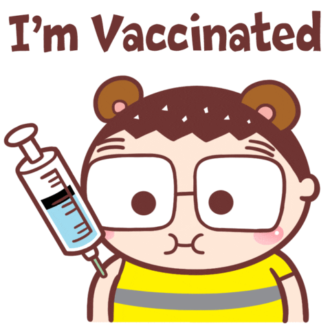 Vaccine Sticker by Pocotee & Friends