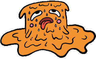 Melting Heat Wave Sticker