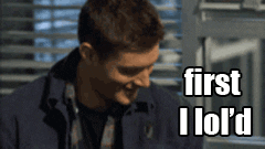 Dean Winchester Laughing GIF