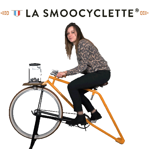 Good Morning Smoothie Sticker by La Smoocyclette