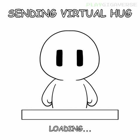 Cheer Up Hug GIF by Playgigaverse