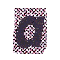 arthurcoppens typography alphabet letters a Sticker