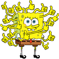 Well Done Thumbs Up Sticker by SpongeBob SquarePants