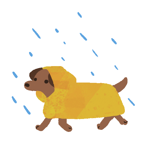 Raining Rainy Day Sticker by zandraart