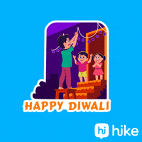 Happy Diwali GIF by Hike Sticker Chat