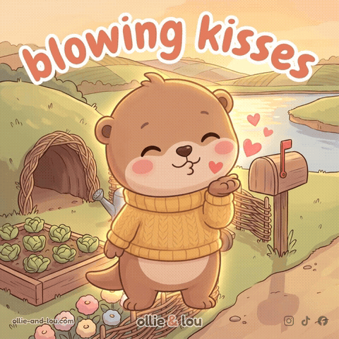 I Love You Kiss GIF by Ollie & Lou