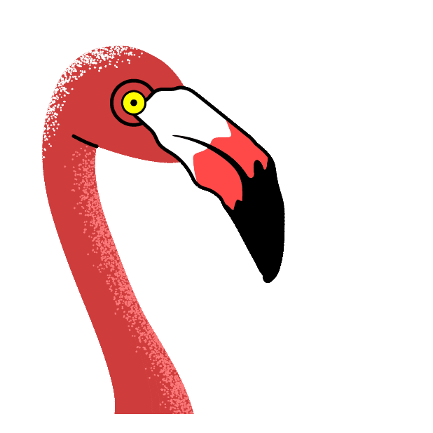 Ice Flamingo Sticker