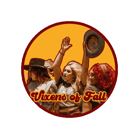 Vixens of Fall Sticker