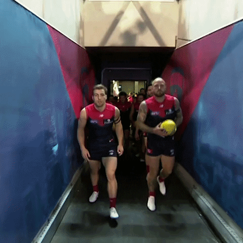 getting ready here we go GIF by Melbournefc