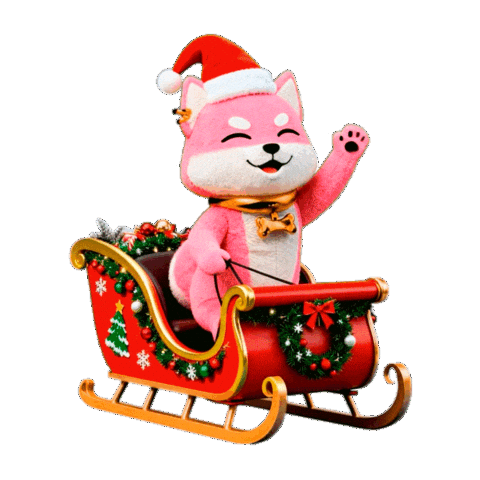 Akita Inu Christmas Sticker by yonagunifiesta
