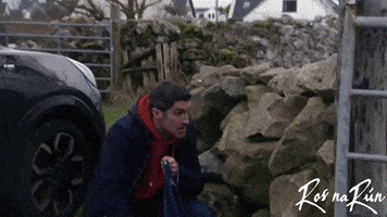 Wall Spying GIF by Ros na Rún