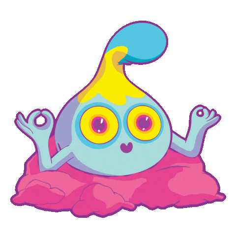 Sleepy All Good Sticker by Sloomoo Institute