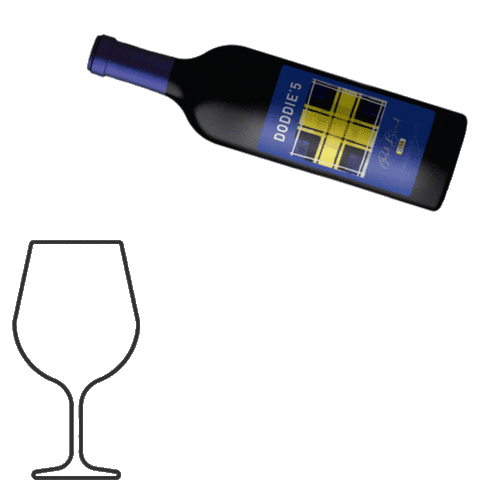 Red Wine Sticker by My Name'5 Doddie Foundation