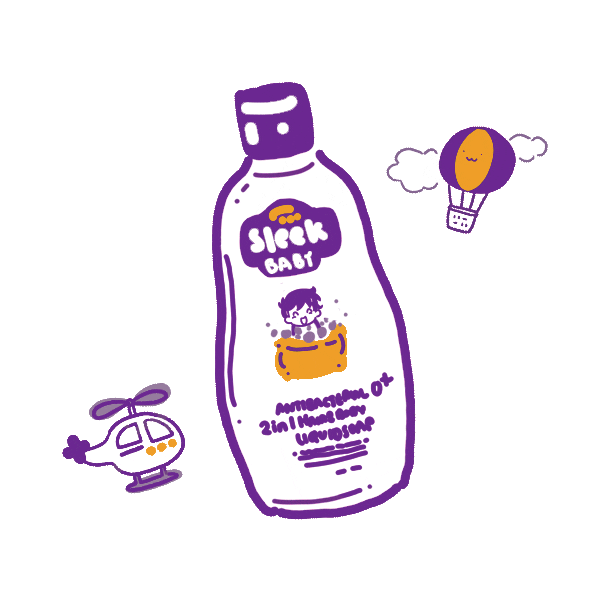 Baby Bath Sticker by Sleek Indonesia