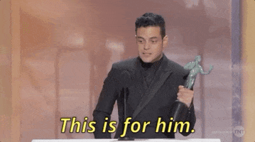 Rami Malek This Is For Him GIF by SAG Awards