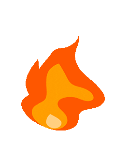 Fire Burn Sticker by Fabio Nikolaus