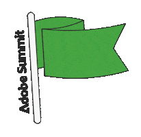 Green Flag Goal Sticker by Adobe