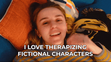 Fictional Characters Reading GIF by HannahWitton