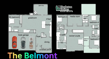Real Estate Floor Plan GIF by Hughston Homes