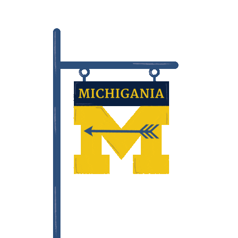 University Of Michigan Sign Sticker by Alumni Association of the University of Michigan