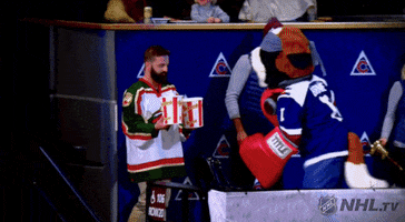 ice hockey popcorn GIF by NHL