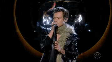 Harry Styles Feather Boa GIF by Recording Academy / GRAMMYs