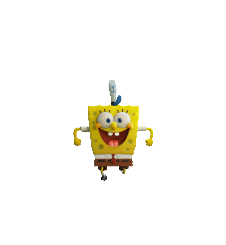 Spongebob Squarepants Walking Sticker by The SpongeBob Movie: Sponge On The Run