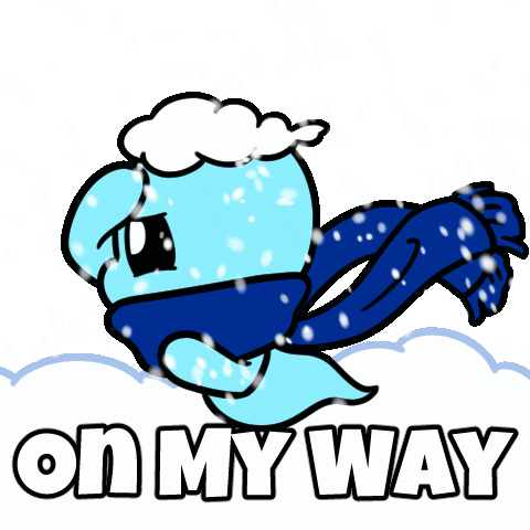 Coming On My Way Sticker by Christophers Genie