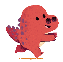 Happy Dinosaur Sticker