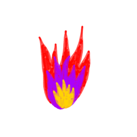 Illustration Burn Sticker