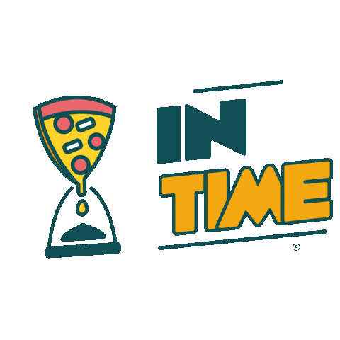 In Time Pizza Sticker