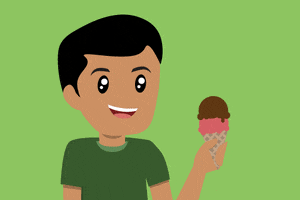 Happy Ice Cream GIF by Eko and Miya