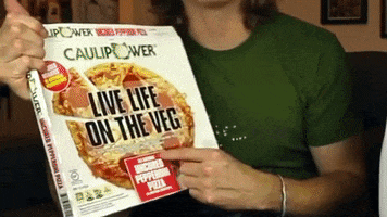Frozen Pizza Cauliflower GIF by Number Six With Cheese