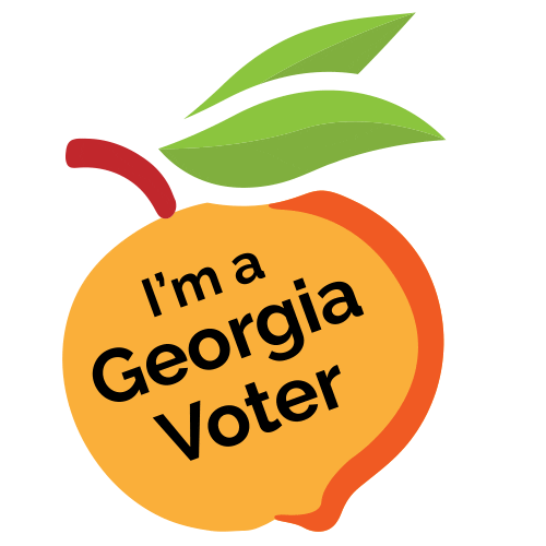 Election 2020 Peach Sticker by Fulton County