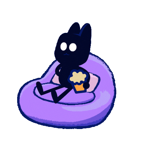 Illustration Eating Sticker By Sociedad Fantasma Sticker