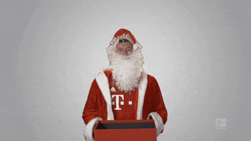 happy santa claus GIF by Bundesliga