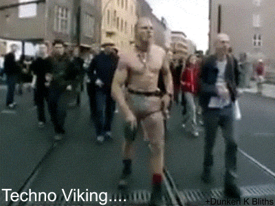 Techno Viking is Raving in Valhalla