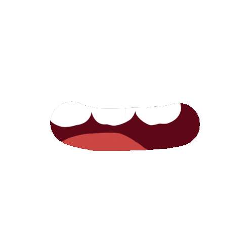 Teeth Smile Sticker by Fran Solo