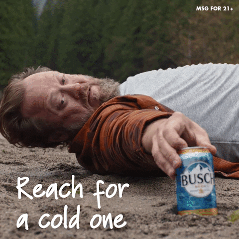 busch beer reach for a cold one GIF by Busch