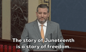 Ted Cruz Juneteenth GIF by GIPHY News