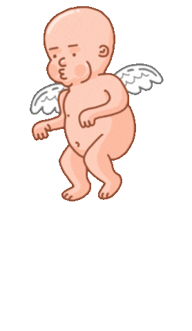 Cherub Sticker by Juan Billy