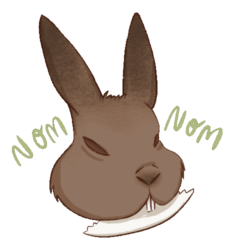 Nom Nom Bunny Sticker