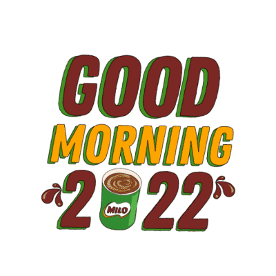 Good Morning Milo Sticker by MILO_Singapore