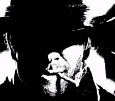 Black And White Smoking GIF