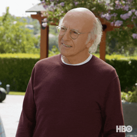 Larry Shrug GIF by Curb Your Enthusiasm - Find & Share on GIPHY