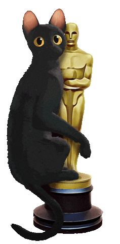 Black Cat Love Sticker by CurzonCinemas