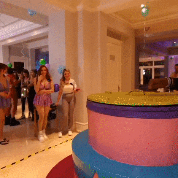 Pop Out Birthday Cake GIF