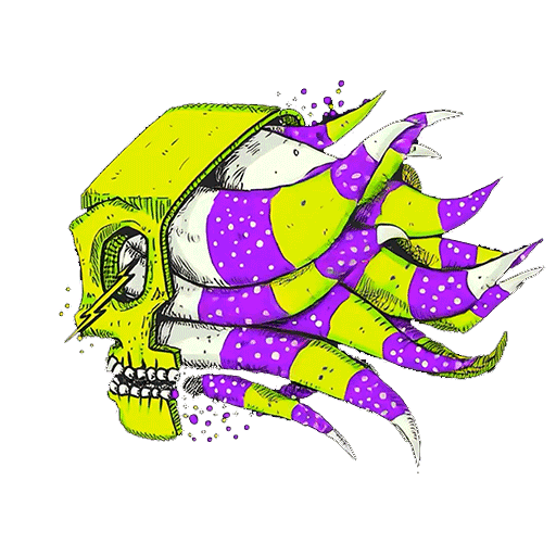 Skull Octopus Sticker