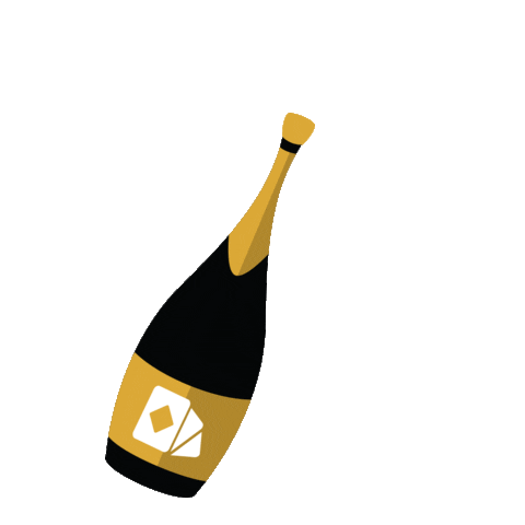 Champagne Sticker by ÁS Formaturas