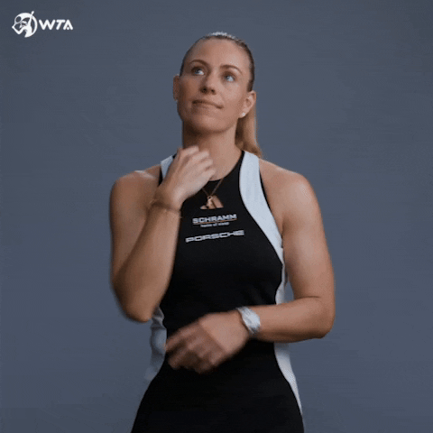Ponder Angelique Kerber GIF by WTA